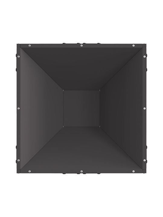 vidaXL Τζάκι Εξωτερικού Χώρου Μεταλλικό Μαύρο 50x50x35cm