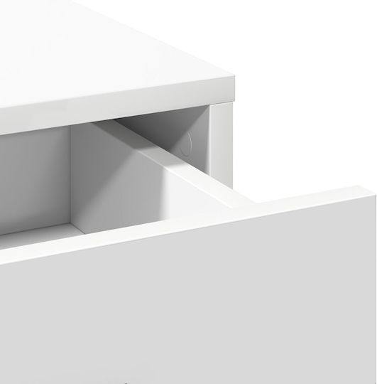 Büroaufbewahrungsschrank aus MDF Weiß 40x41x75cm