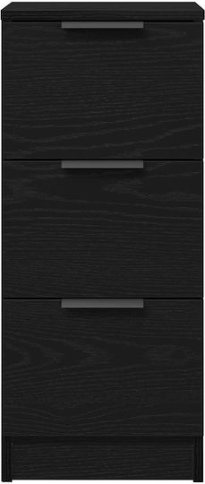 Sertar De Birou Din Lemn Negru 30x30x70cm
