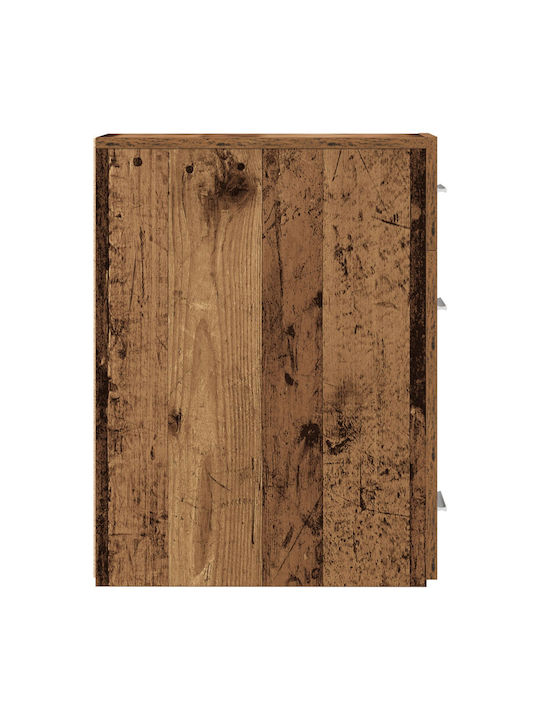 Wooden Office Drawer Old Wood 20x45.5x60cm