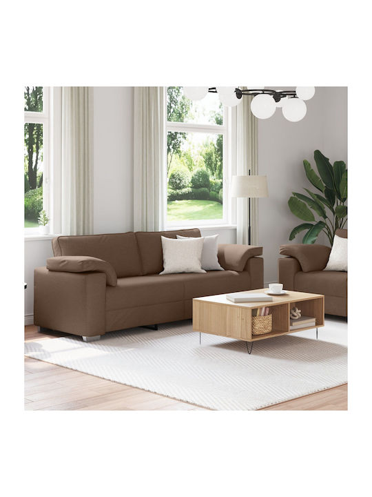 Living Room Furniture Set 3-Seater & 2-Seater Brown
