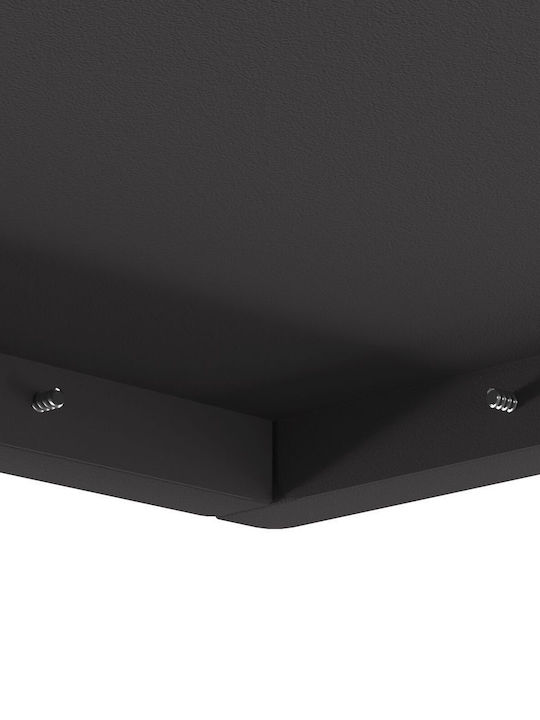 vidaXL Focar În aer liber din metal Negru 80x80x40cm