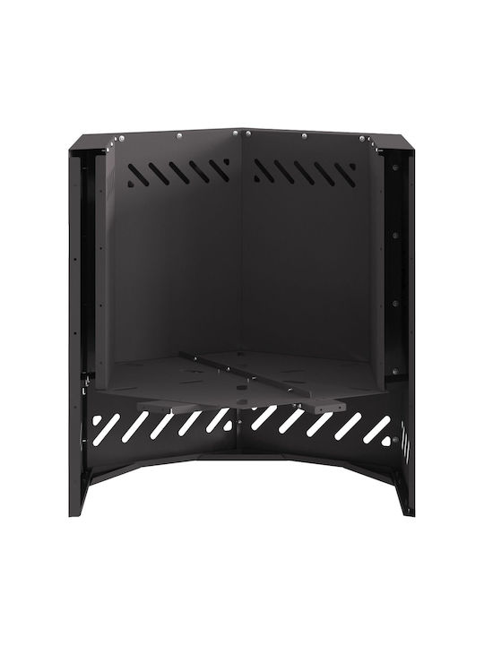 vidaXL Kamin Innenbereich Metallisch Gray 48x48x51cm