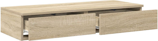 vidaXL Wooden Bed Drawer Orange 100x36.5x16.5cm