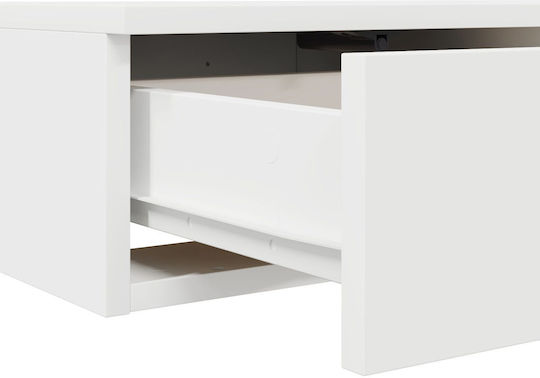vidaXL Bettkasten aus Holz White 90x36.5x16.5cm