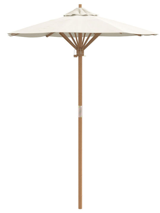 Umbrella Floor Round Wooden Beige D2.11m