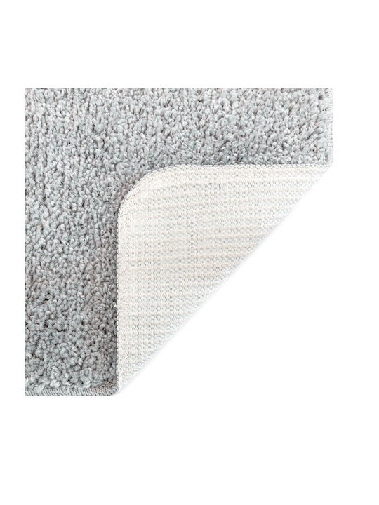 vidaXL Non-Slip Bath Mat Cotton 4019835 Grey 60x90cm