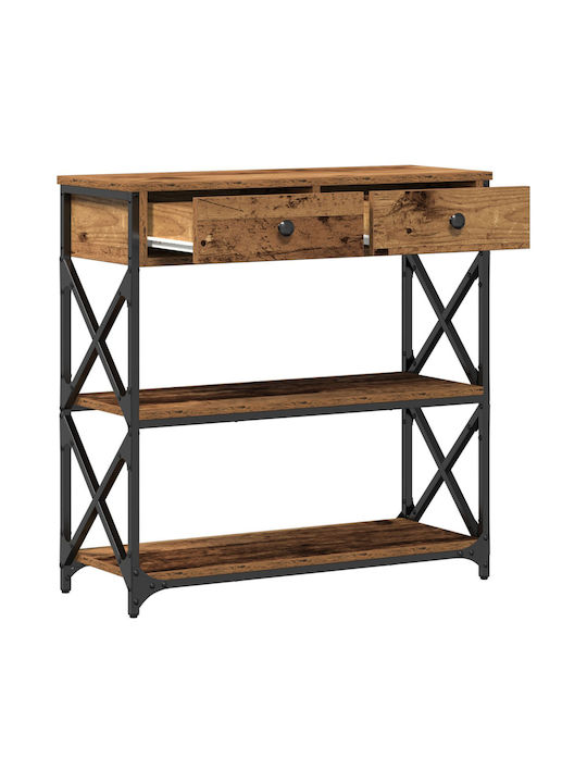 Console Table Wood & Metal L75xW28xH75cm
