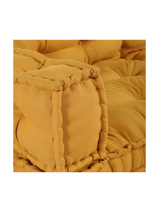 vidaXL Palette Bench Cushion with Backrest Yellow 70x90cm