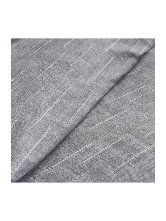 Charalambidis Textiles Κουκκίδες Σετ Σεντόνια Μονά 160x260εκ. Γκρι (3τμχ)