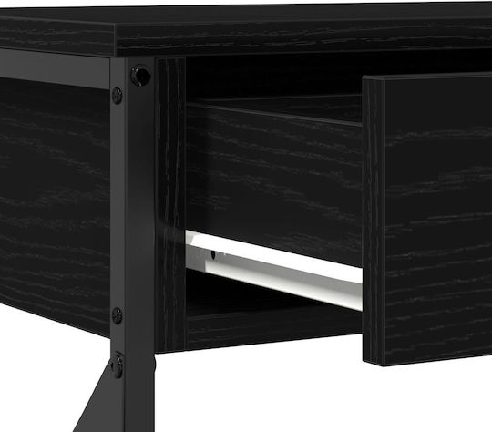 Конзолна маса от Дърво & Метал Black Oak Д100xШ28xВ75cm
