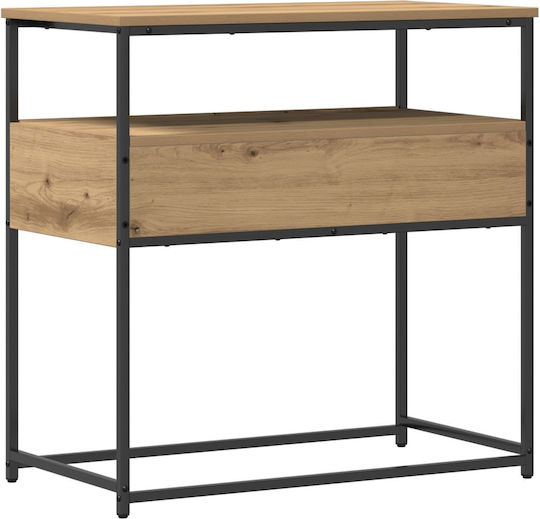 Κονσόλα από Ξύλο & Μέταλλο Artisan Oak Μ75xΠ40xΥ75εκ.