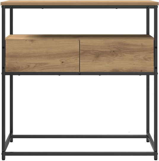 Конзолна маса от Дърво & Метал Artisan Oak Д75xШ40xВ75cm