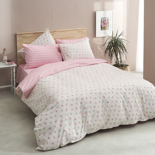 Charalambidis Textiles Double 200x240 Spring Pink
