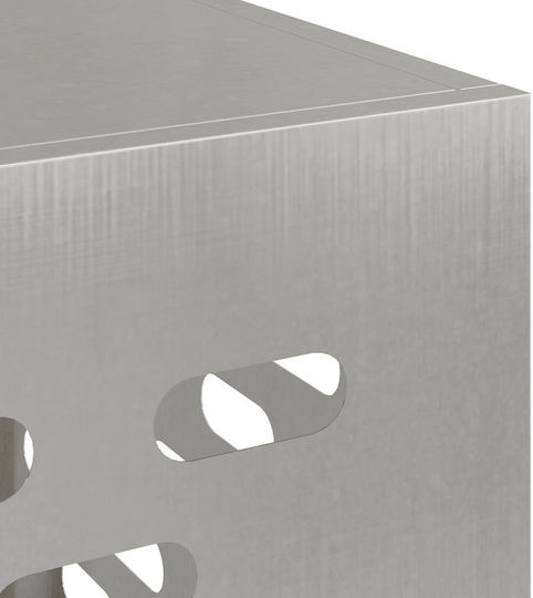 Vidaxl Air Conditioner Cover 110x50x80 cm Stainless Steel