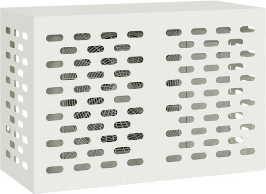 Air Conditioner Cover White 90x40x60 Steel