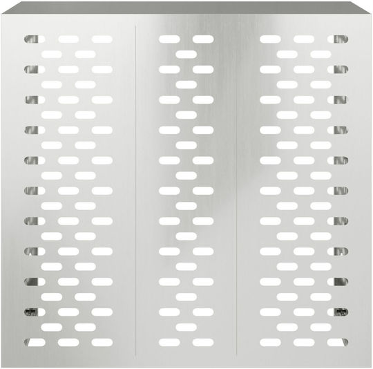 Vidaxl Air Conditioner Cover 110x50x105 cm Stainless Steel