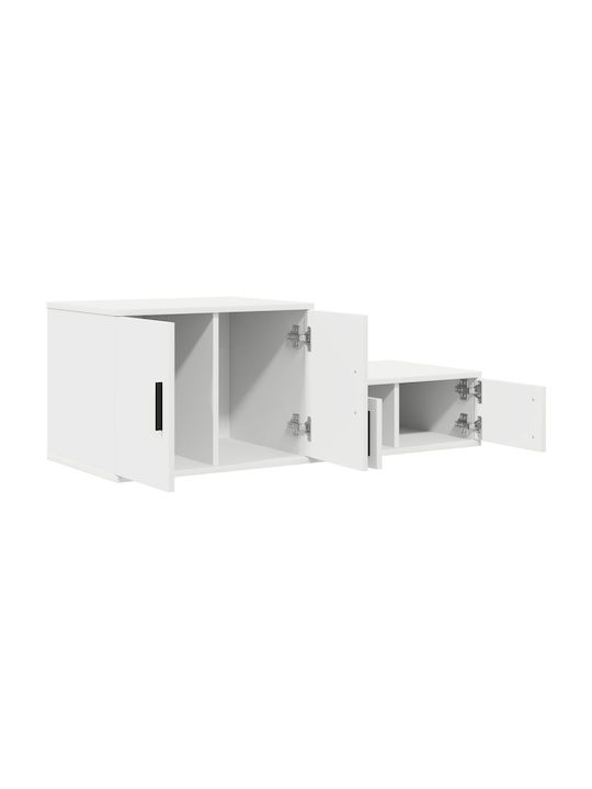 Drawers Storage Solid Wood L118xW41xH40cm