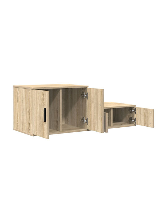 Drawers Storage Made of Wood L118xW41xH40cm