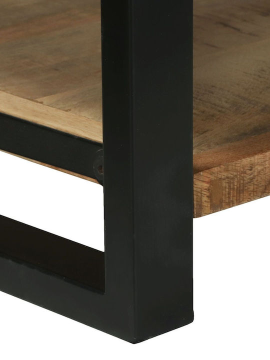 vidaXL Wooden Storage Box with Lid Black 80x35x45cm 1pcs