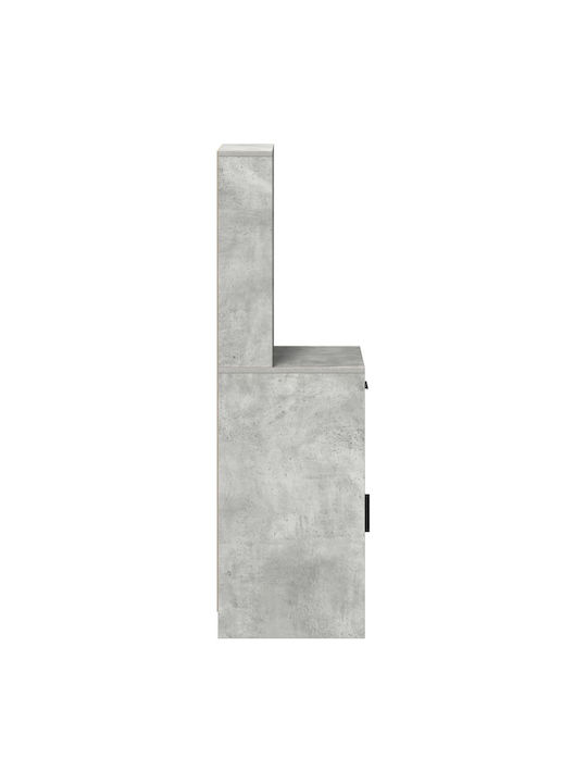 Μπουφές Ξύλινος με Συρτάρια Γκρίου 40x41x135cm
