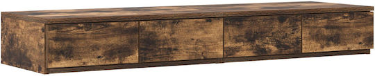 vidaXL Bed Drawer made of Wood Smoked Oak 120x36.5x16.5cm