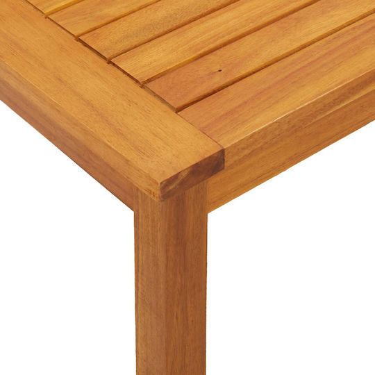 Sitting Room Table for Small Outdoor Spaces Made of Acacia 75x40x38cm