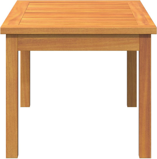 Sitting Room Table for Small Outdoor Spaces Made of Acacia 75x40x38cm