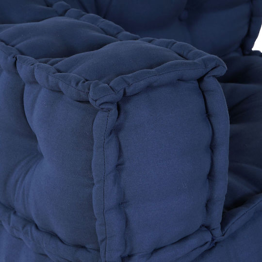 Bean Bag Chair Poof Indigo 70x70x54cm