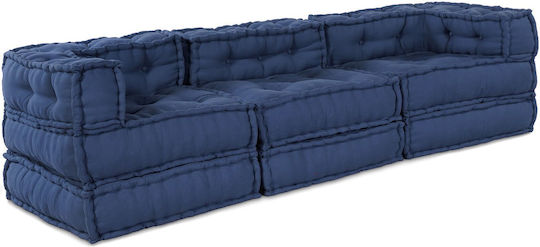 Bean Bag Chair Poof Indigo 70x70x54cm