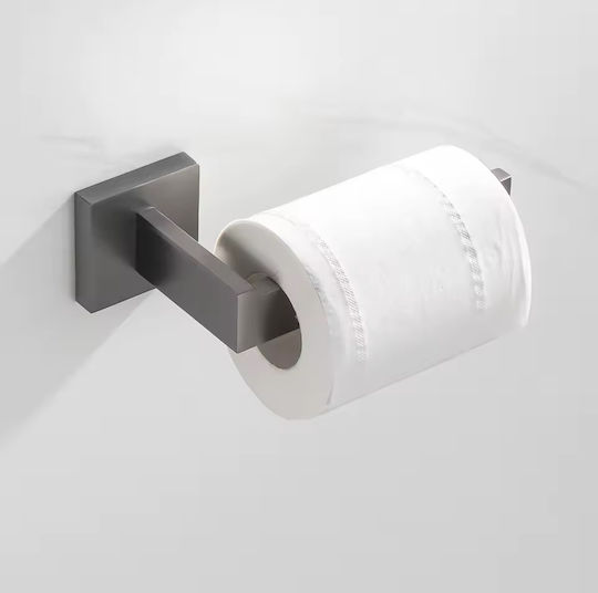 Naron Single Wall-Mounted Bathroom Rail ​57x57cm Inox Gray