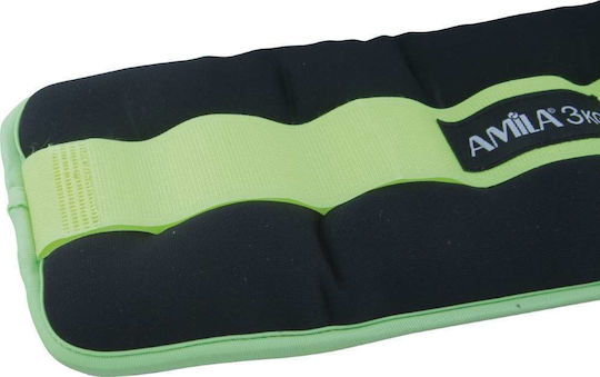 AMILA Neoprene Wrist & Ankle Weights 2 x 3kg