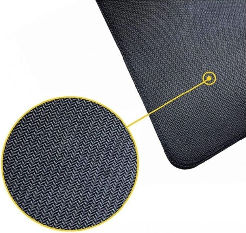 Green Purple Clouds Gaming Mouse Pad Non-slip Rubber Base Stitched Edges 40x90 Cm