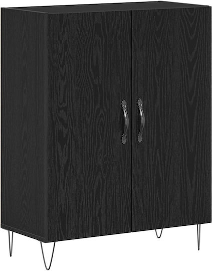 Office Storage Cabinet Wooden Oak 69.5x34x180cm