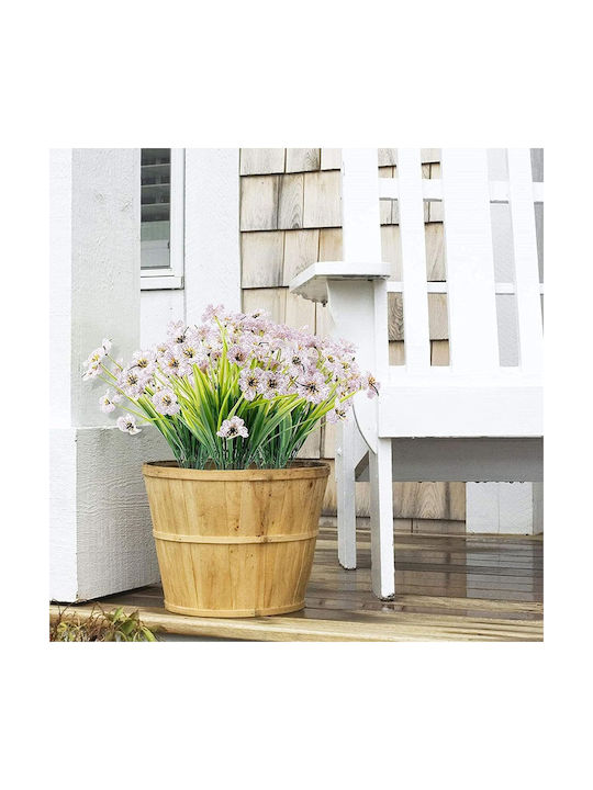 Artificial Flowers Decoration 10 Bunches White Silk