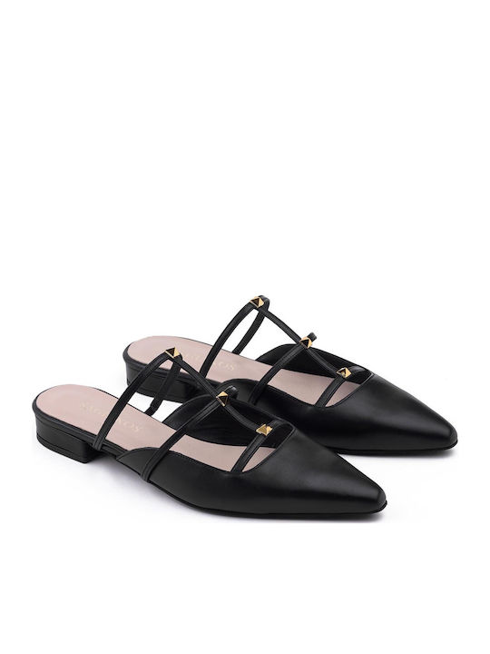 Mules with Heel in Black Color