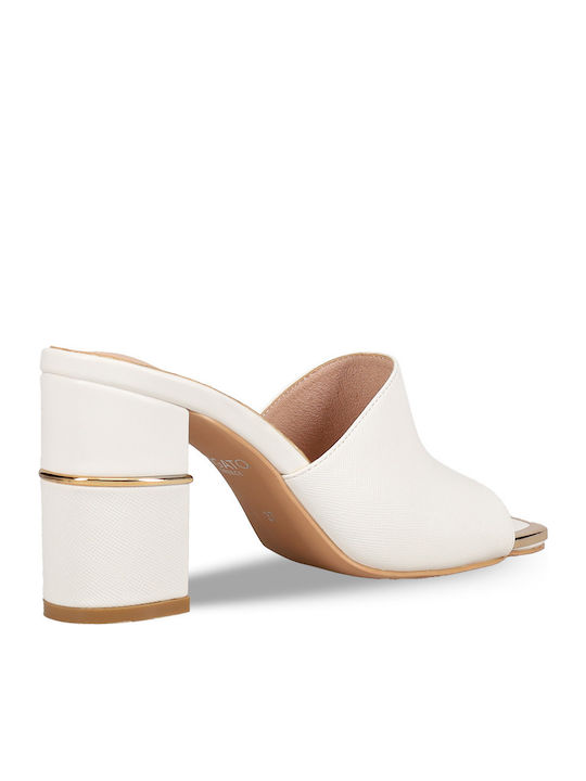 Mules with High Heel in Black Color