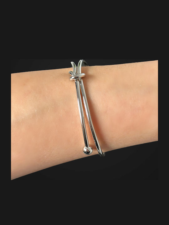 Met Women's Handcuff Bracelet Made of Stainless Steel 7cm