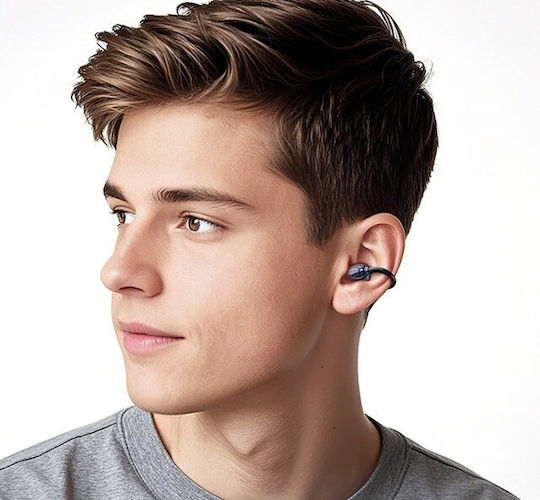 Hoco EA5 Duke III Open Ear Bluetooth Handsfree Earphones with Charging Case Black