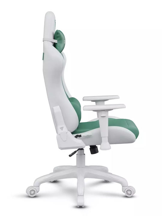 SENSE7 Spellcaster FUKU Artificial Leather Gaming Chair with Adjustable Arms White/Green