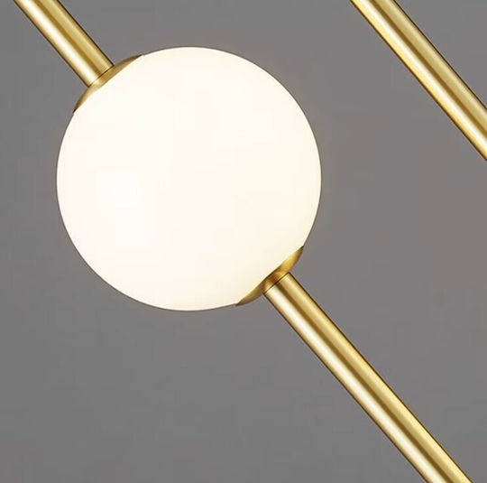 Home Lighting Κρεμαστό Φωτιστικό Χρυσό LED με Ρυθμιζόμενο Λευκό Φως 12x100x100εκ.