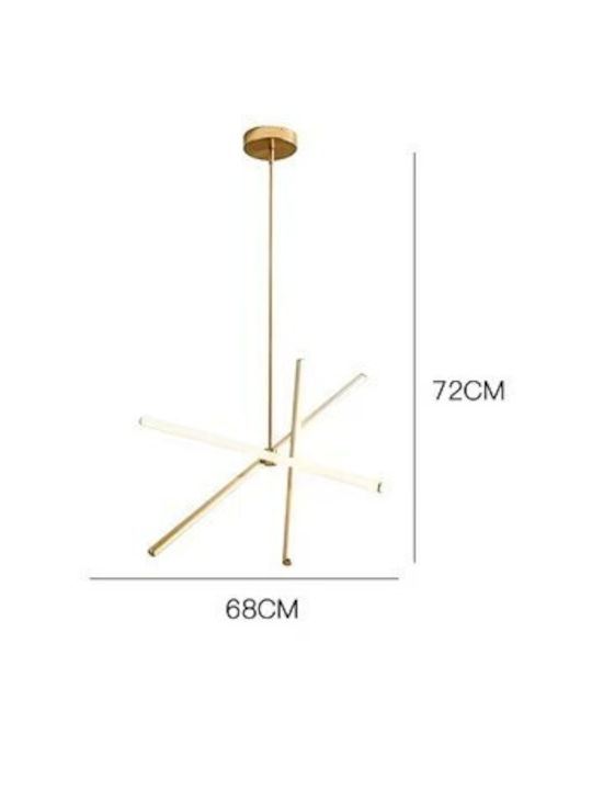 Home Lighting Lustră Auriu LED cu Bianco reglabil Lumină 60x40x20cm.