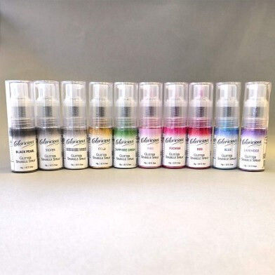 Schwarzes Perlen-Glitterspray 10g Coloricious