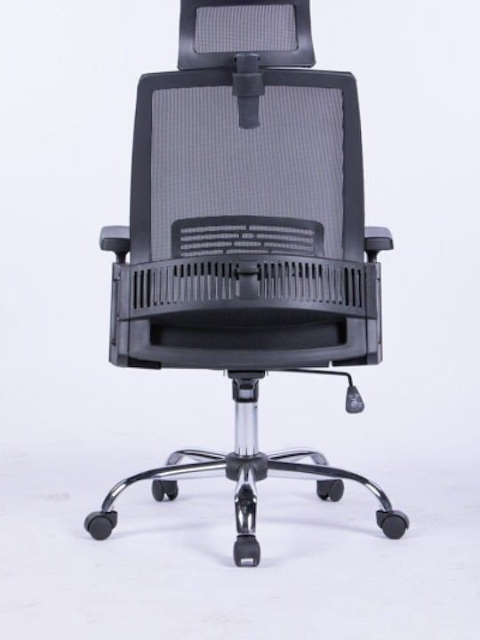 Office Products Mykonos Office Chair with Adjustable Arms Black