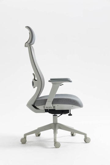 Office Products Siros Office Chair with Adjustable Arms Grey