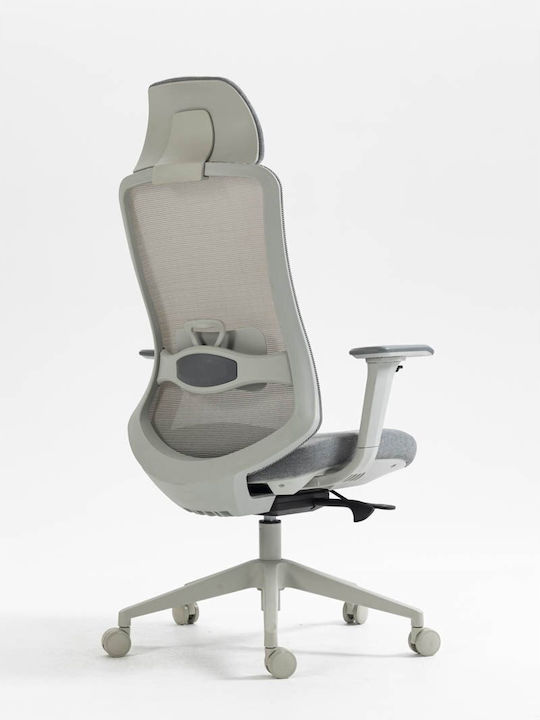 Office Products Siros Καρέκλα Γραφείου με Ρυθμιζόμενα Μπράτσα Gray