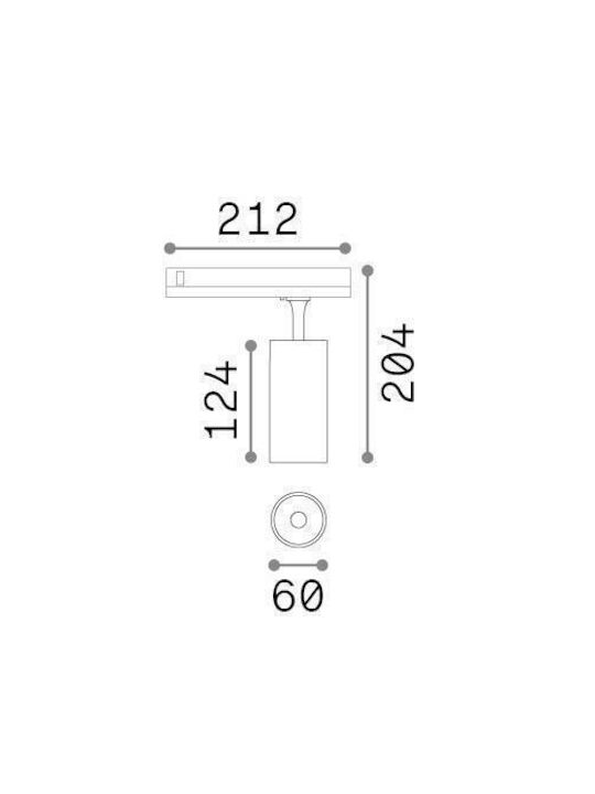 Ideal Lux Single LED Natural White Spot in White Color