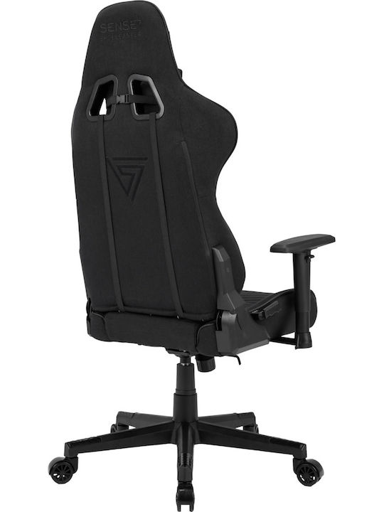 SENSE7 Spellcaster Fabric Gaming Chair with Adjustable Arms Black/Blue