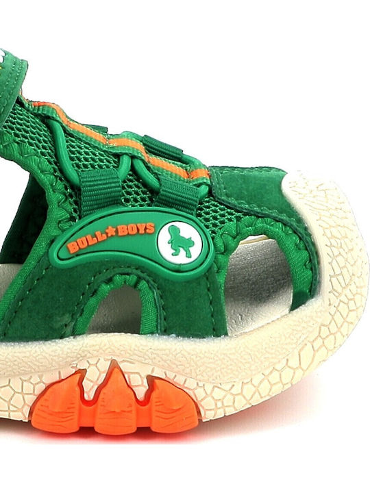 Shoe Sandals T-rex with Velcro & Lights Green