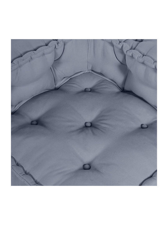 Πουφ Πολυθρόνα Γκρι 70x70x54cm